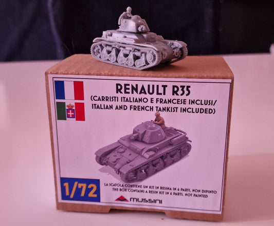 Renault R35 1/72 - Maquette char français résine 3D