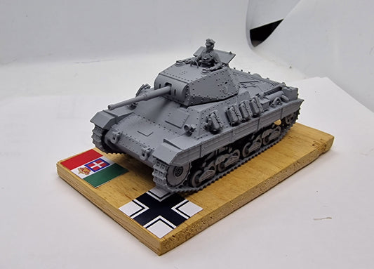Fiat-Ansaldo P26/40 1:72 - Italienischer Panzer, Resin-Bausatz aus dem 3D-Drucker