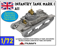 Load image into Gallery viewer, Infantry tank Mark A11 - Scala 1/72 - 1 item