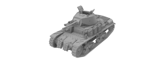 Fiat-Ansaldo M15/42 1:72 - Resin-Bausatz eines italienischen Panzers aus dem 3D-Drucker