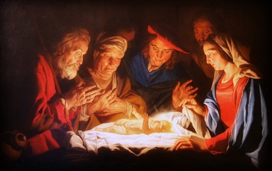 Natività - Bassorilievo in ceramica colato a mano da dipingere