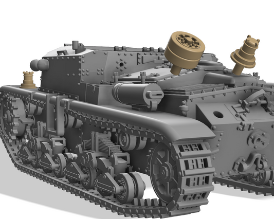 Semovente M41 da 75/18 1:72 - Italienischer Resin-Bausatz aus dem 3D-Drucker
