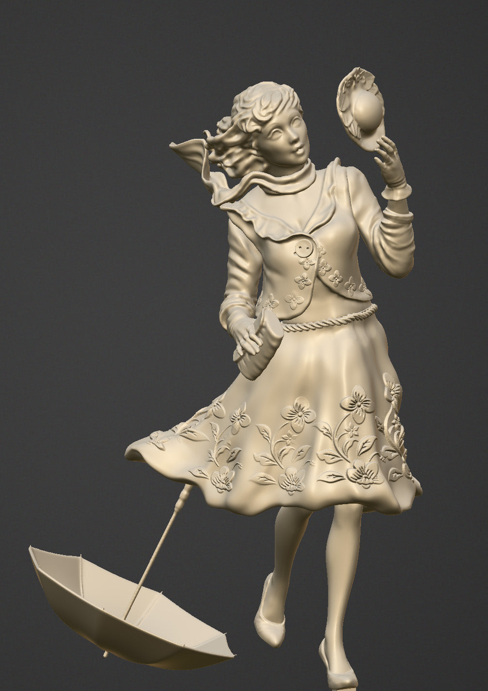 Ein Windstoß - 75-mm-Figur aus Resin zum Zusammenbauen und Bemalen