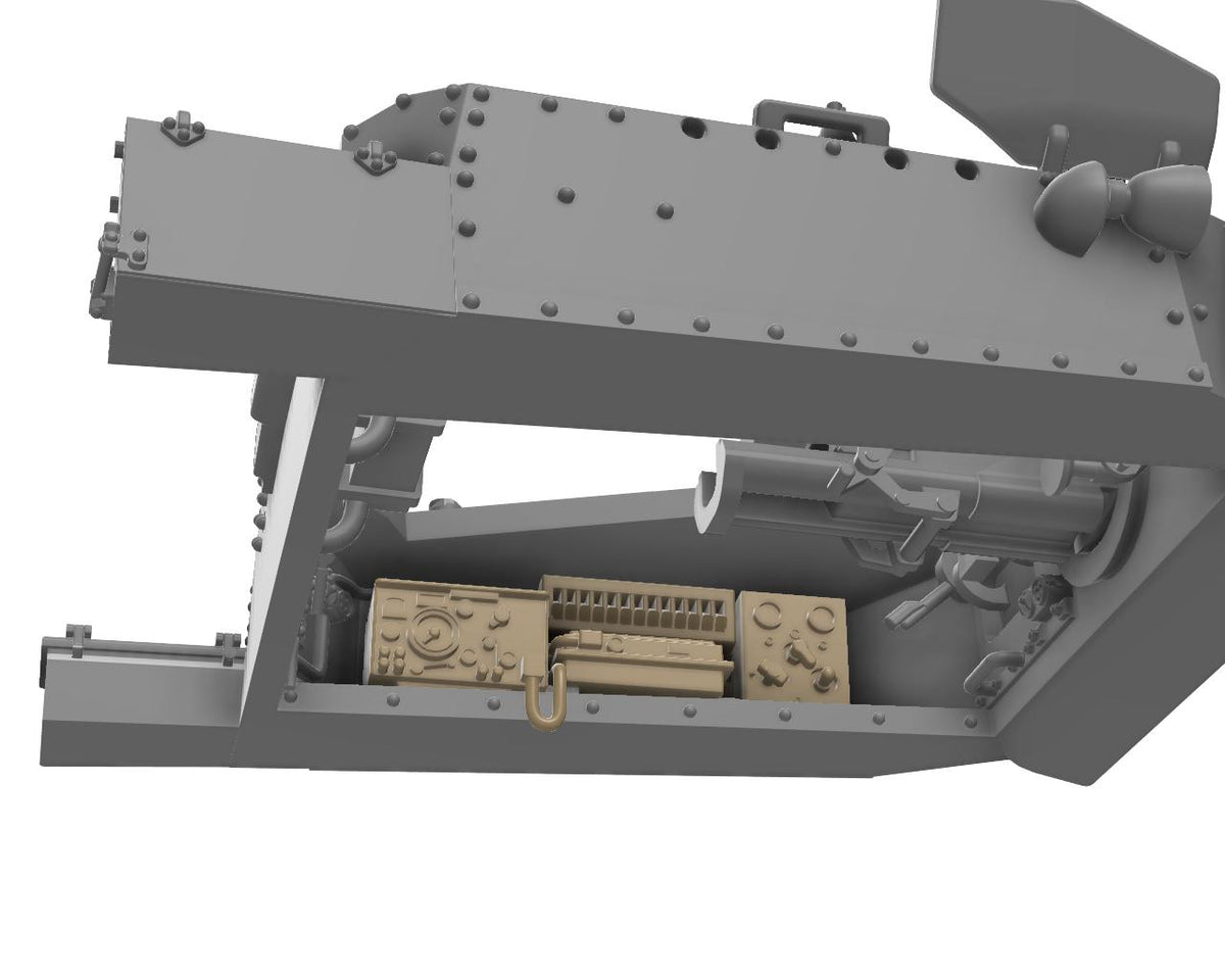 Semovente M42 da 75/18 1:72 - Italienischer Resin-Bausatz aus dem 3D-Drucker