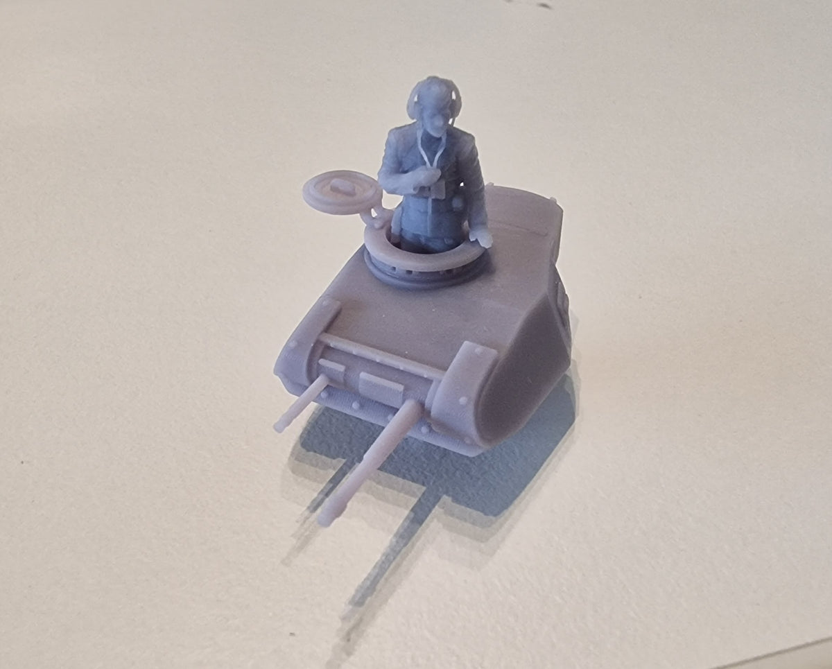 Panzerkampfwagen II Ausf. F - 1/72 scale resin model kit, 3D printed