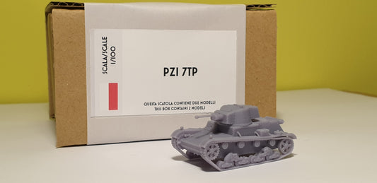 7TP 1/100 - Kit wargame polonais 15 mm en résine (2 pièces)