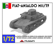 Load image into Gallery viewer, Fiat-Ansaldo M11/39 scala 1/72 - 1 item