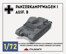 Carica l'immagine nel visualizzatore di Gallery, Panzerkampfwagen I Ausf. B - scala 1/72 - 1 item