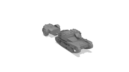 Carro Veloce L3/35 Lanciafiamme 1/100 - Kit wargame 15 mm en résine (3 pièces)