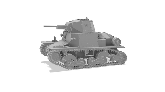 Fiat-Ansaldo L6/40 1:72 - Bausatz italienischer Panzer, Resin aus dem 3D-Druck