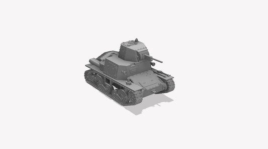 Fiat-Ansaldo L6/40 1/100 - Kit wargame italien 15 mm en résine (2 pièces)