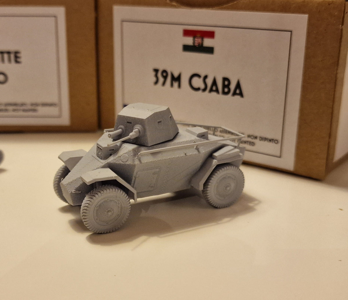 39M Csaba 1:72 - Resin-Bausatz eines ungarischen Panzerspähwagens aus dem 3D-Drucker