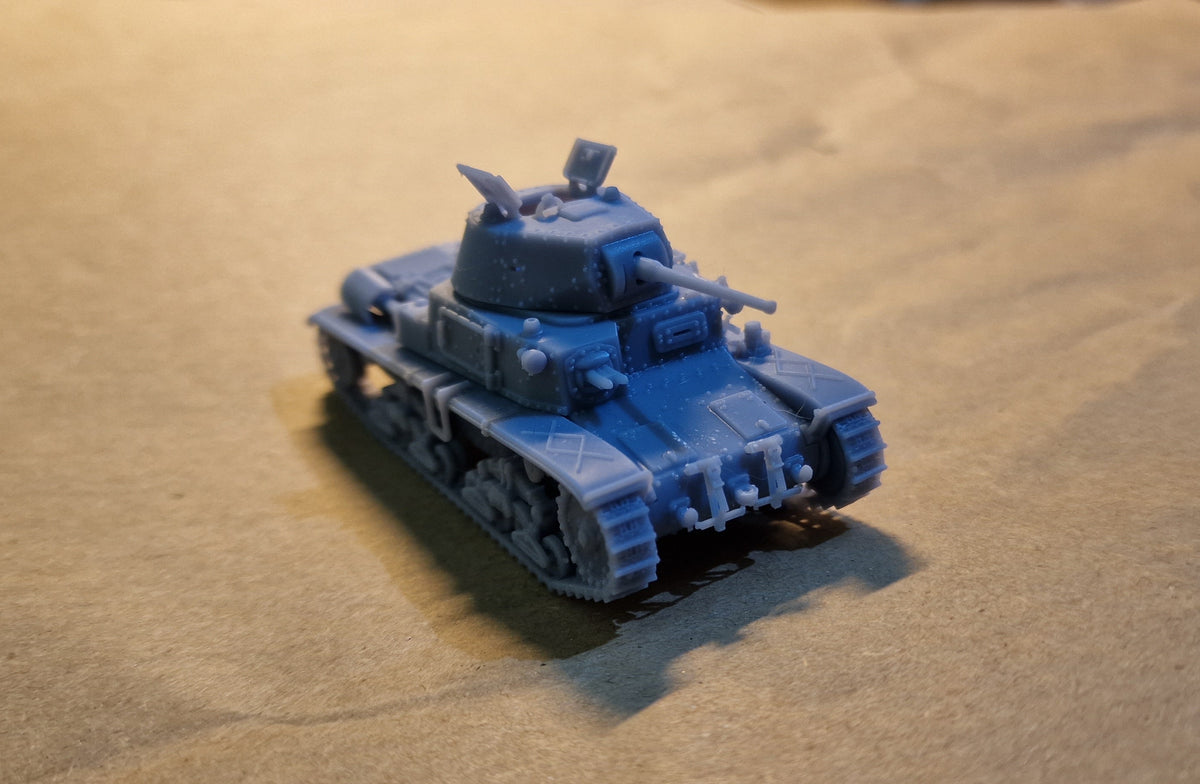 Fiat-Ansaldo M15/42 1:72 - Resin-Bausatz eines italienischen Panzers aus dem 3D-Drucker