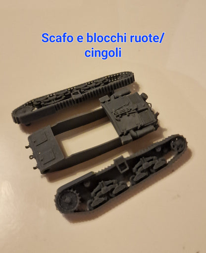 Semovente M40 da 75/18 1/72 - Maquette italienne résine 3D
