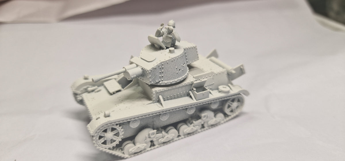 7TP 1:72 - Resin-Bausatz eines polnischen Panzers aus dem 3D-Drucker