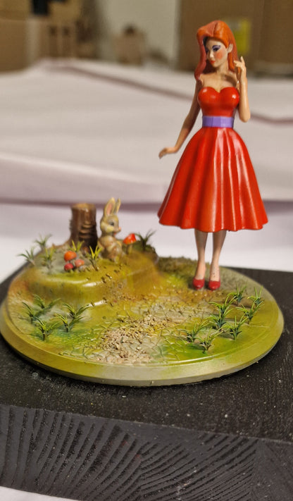 Jessica and the Rabbit - 75-mm-Resin-Figur zum Zusammenbauen und Bemalen