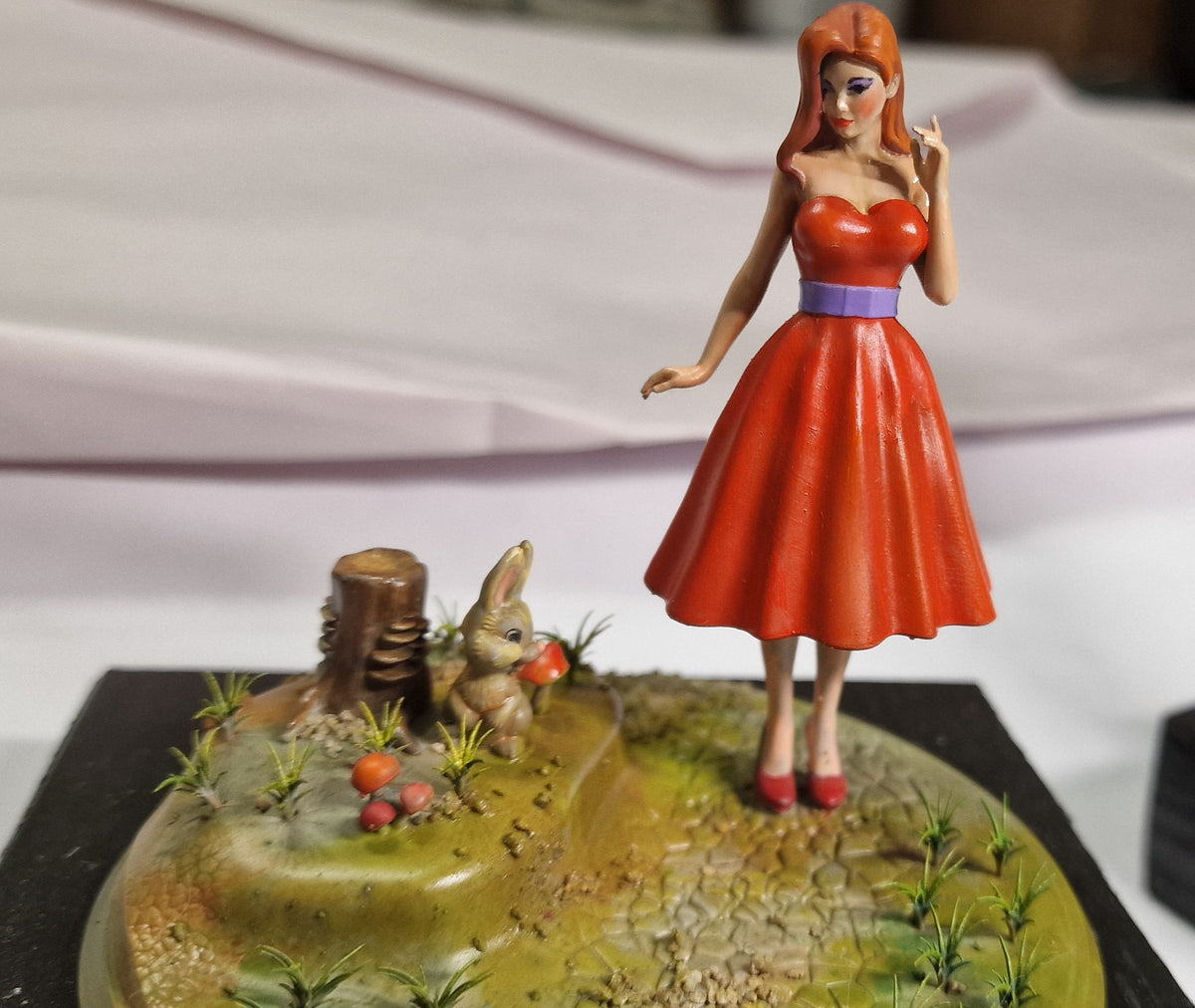 Jessica and the Rabbit - 75-mm-Resin-Figur zum Zusammenbauen und Bemalen