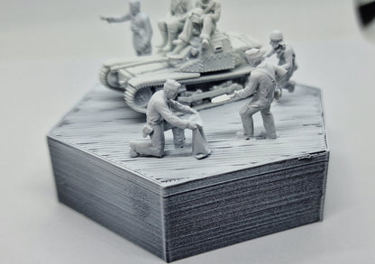 Panzerbesatzungen Regio Esercito Set 2 1:72 - Figurenset aus Resin im 3D-Druck