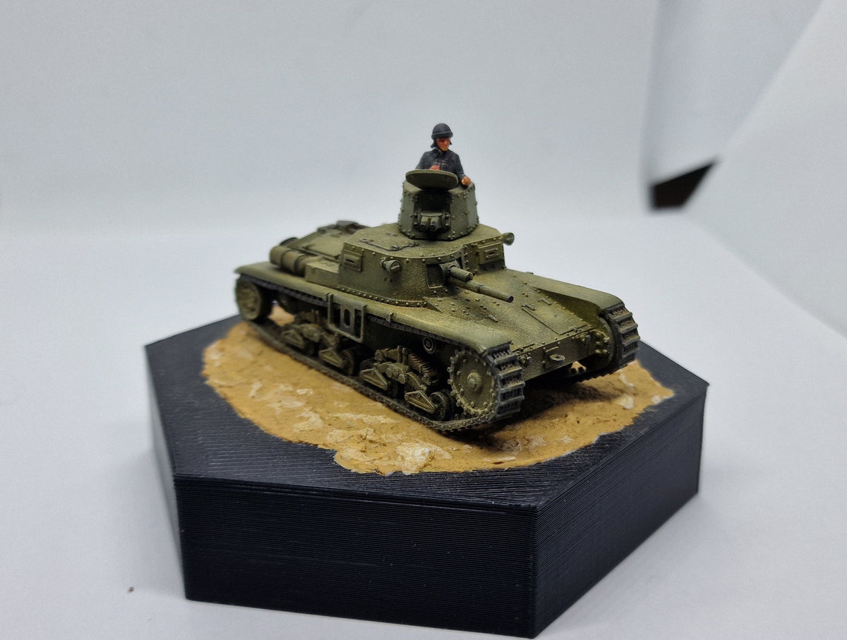 Fiat-Ansaldo M11/39 1:72 - Resin-Bausatz eines italienischen Panzers aus dem 3D-Drucker