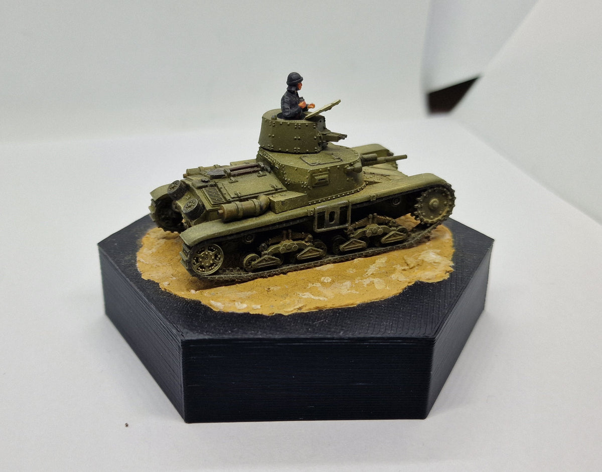 Fiat-Ansaldo M11/39 1:72 - Resin-Bausatz eines italienischen Panzers aus dem 3D-Drucker
