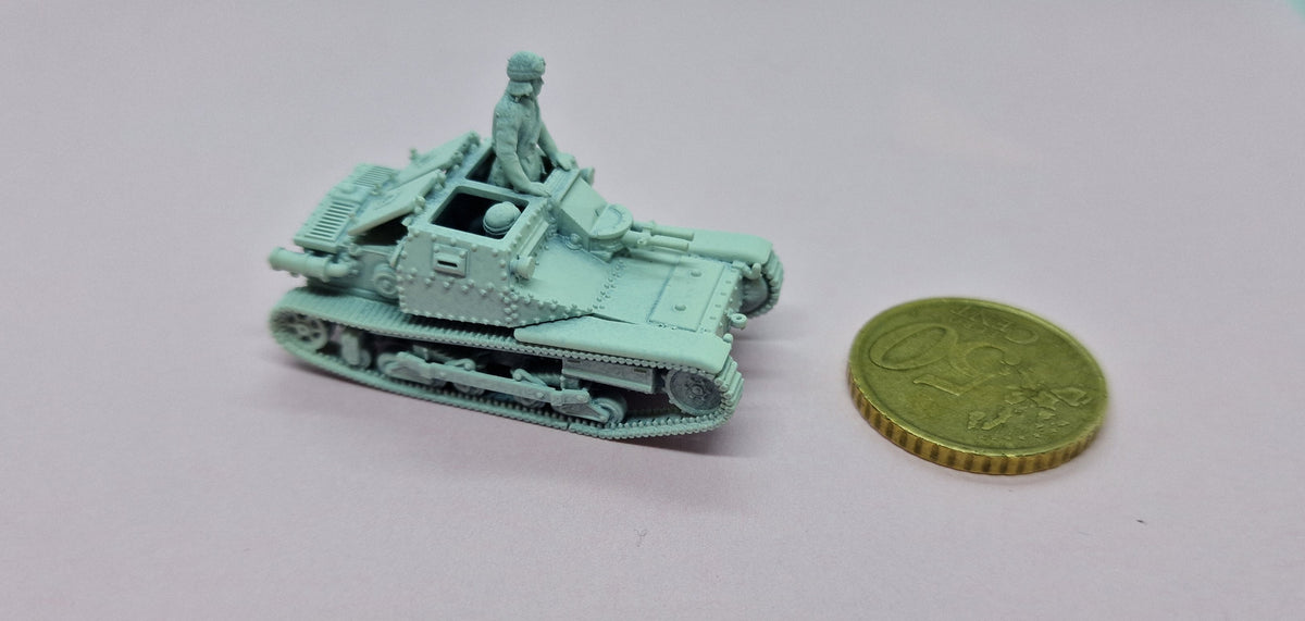 Carro Veloce L3/35 avec équipage 1/72 - Maquette en résine imprimée en 3D