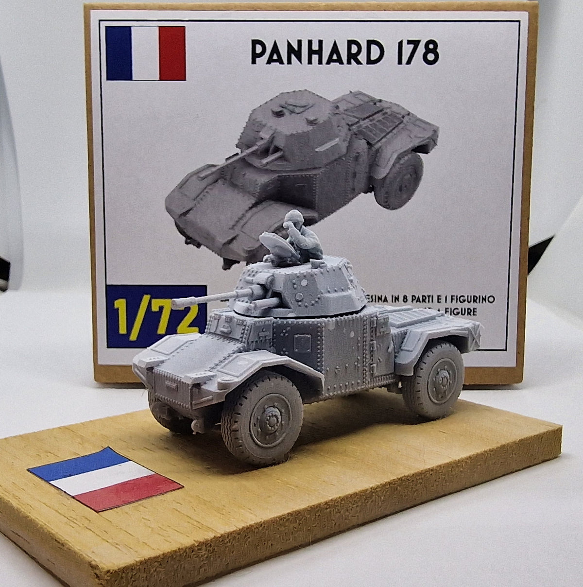 Panhard 178 1:72 - Französischer Panzerspähwagen, Resin-Bausatz aus dem 3D-Drucker