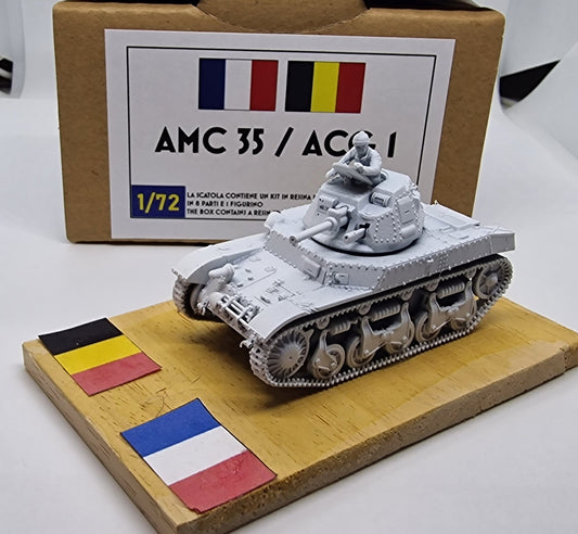 A.M.C. 35 / A.C.G. 1 1:72 - Französischer Panzer, Resin-Bausatz im 3D-Druck