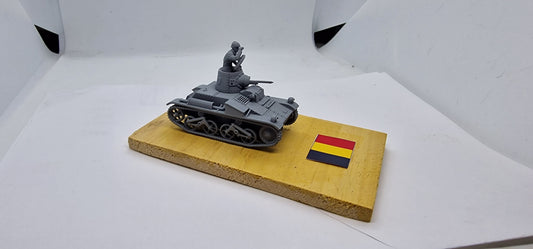 Vickers T-15 1:72 - Resin-Bausatz leichter Panzer aus dem 3D-Drucker