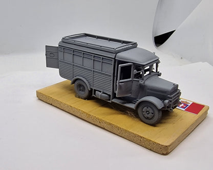 Sanitätswagen SPA 38R 1:72 - Militär-Resin-Bausatz aus dem 3D-Drucker