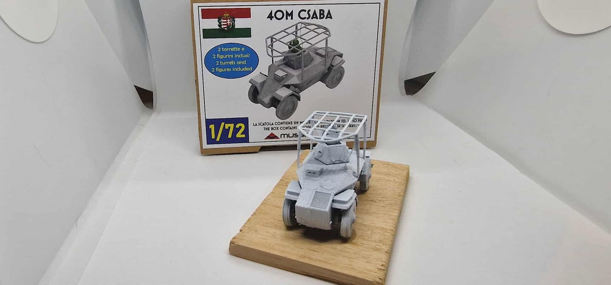 40M Csaba 1:72 - Ungarischer Panzerspähwagen, Resin-Bausatz aus dem 3D-Drucker