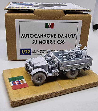 Autocannone da 65/17 su CS8 Morris 1/72 - Maquette résine impression 3D
