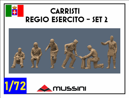 Panzerbesatzungen Regio Esercito Set 2 1:72 - Figurenset aus Resin im 3D-Druck