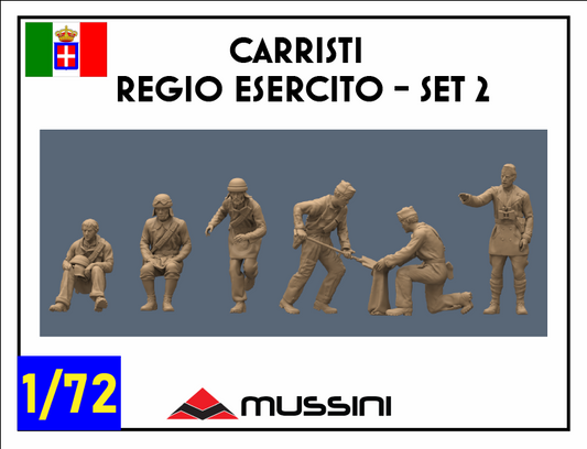 Panzerbesatzungen Regio Esercito Set 2 1:72 - Figurenset aus Resin im 3D-Druck