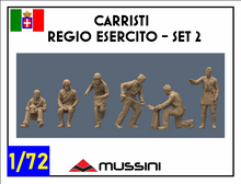 Carica l&#39;immagine nel visualizzatore di Gallery, Carristi Regio esercito - Set 2 - scala 1/72
