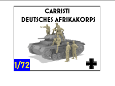 Tankistes Deutsches Afrika Korps 1/72 - Set de figurines en résine impression 3D
