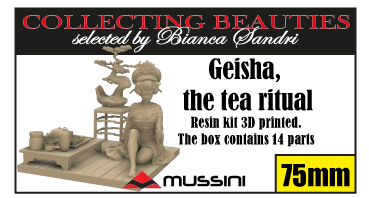 Geisha bei der Teezeremonie - 75-mm-Figur aus Resin zum Zusammenbauen und Bemalen