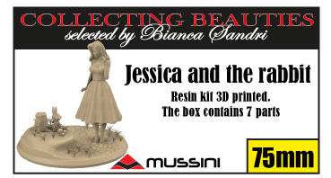 Jessica and the Rabbit - 75-mm-Resin-Figur zum Zusammenbauen und Bemalen
