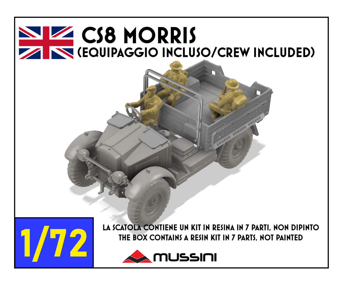 CS8 Morris 1/72 - Maquette de camion britannique en résine impression 3D