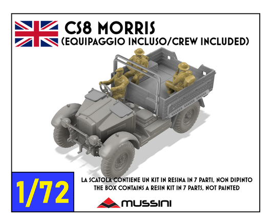 CS8 Morris 1:72 - Resin-Bausatz eines britischen Lkw aus dem 3D-Drucker
