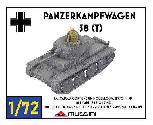 Panzerkampfwagen 38(t) 1:72 - Resin-Bausatz aus dem 3D-Drucker