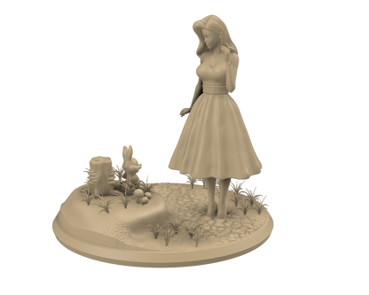 Jessica and the Rabbit - 75-mm-Resin-Figur zum Zusammenbauen und Bemalen
