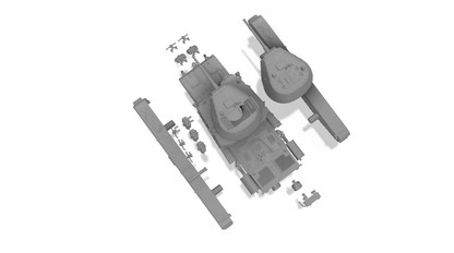 Fiat-Ansaldo M15/42 1:72 - Resin-Bausatz eines italienischen Panzers aus dem 3D-Drucker