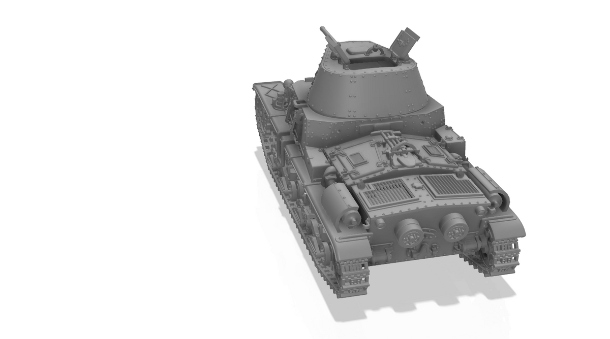Fiat-Ansaldo M15/42 1:72 - Resin-Bausatz eines italienischen Panzers aus dem 3D-Drucker