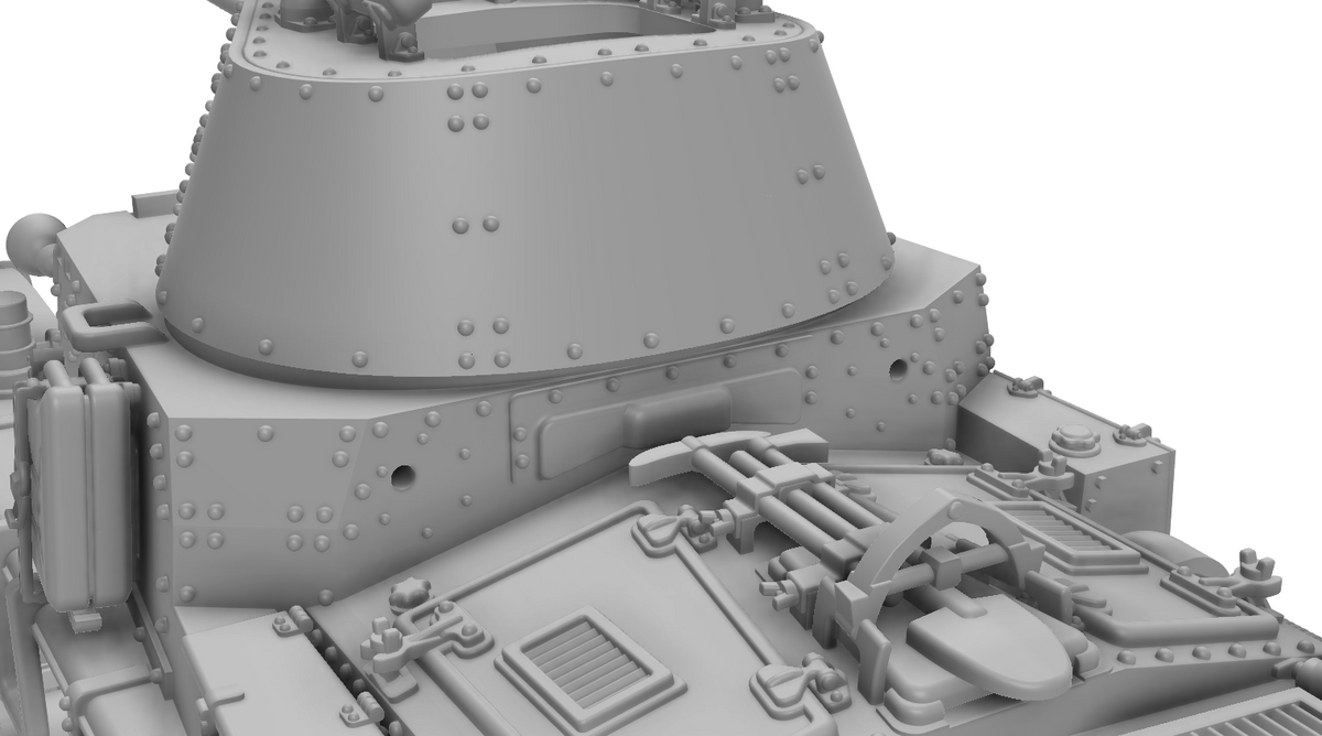 Fiat-Ansaldo M15/42 1:72 - Resin-Bausatz eines italienischen Panzers aus dem 3D-Drucker