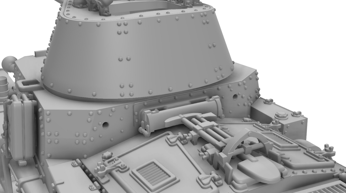 Fiat-Ansaldo M15/42 1:72 - Resin-Bausatz eines italienischen Panzers aus dem 3D-Drucker
