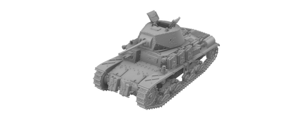 Fiat-Ansaldo M15/42 1:72 - Resin-Bausatz eines italienischen Panzers aus dem 3D-Drucker
