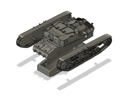 Semovente M40 da 75/18 1:100 - Italienischer Resin-Bausatz für 15-mm-Wargaming (2 Stück)