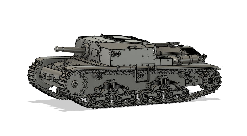 Semovente M40 da 75/18 1:100 - Italienischer Resin-Bausatz für 15-mm-Wargaming (2 Stück)