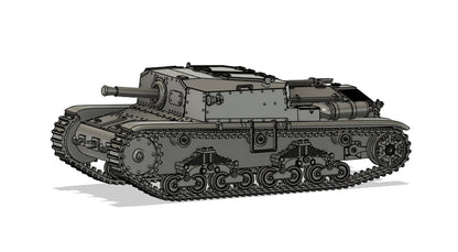 Semovente M40 da 75/18 1:100 - Italienischer Resin-Bausatz für 15-mm-Wargaming (2 Stück)