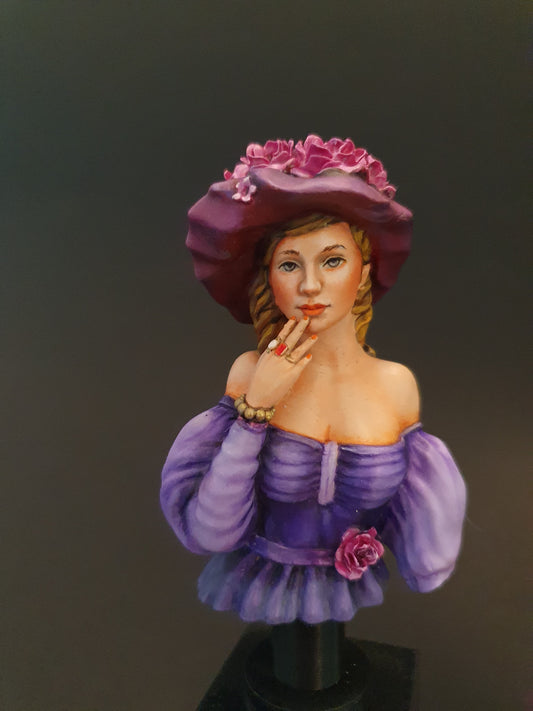 Mademoiselle Rose - Resin-Büste im Maßstab 1:10 zum Zusammenbauen und Bemalen